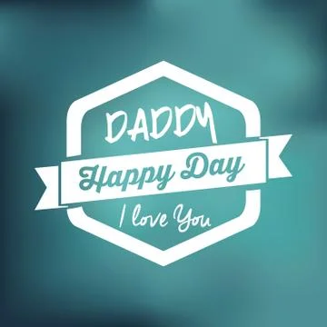 Fathers day design Illustrazione stock