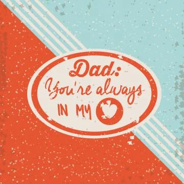 Fathers day design 스톡 일러스트