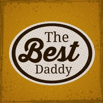 Fathers day design Stock Illustration