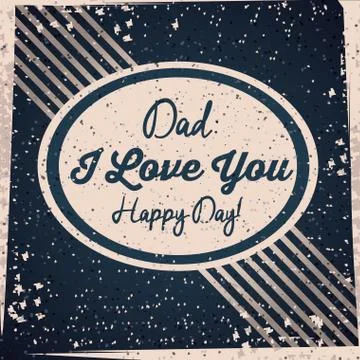Fathers day design Stock Illustration