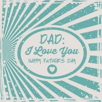 Fathers day design Stock Illustration