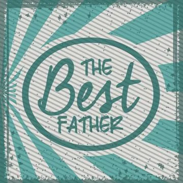 Fathers day design Stock Illustration