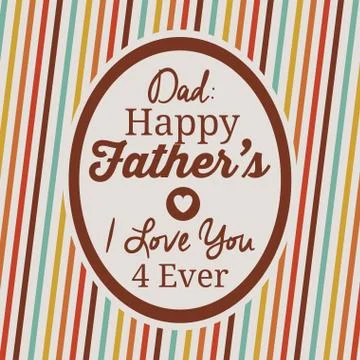 Fathers day design Illustrazione stock