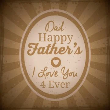 Fathers day design 스톡 일러스트