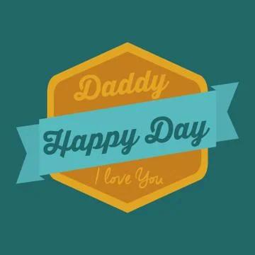 Fathers day design Illustrazione stock