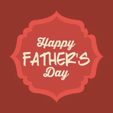 Fathers day design Stock Illustration