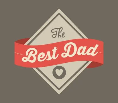 Fathers day design Illustrazione stock