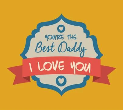 Fathers day design 스톡 일러스트