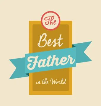 Fathers day design Illustrazione stock