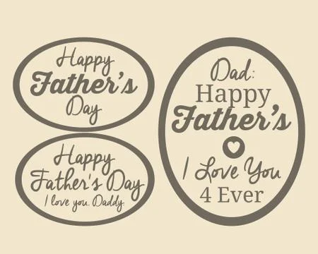 Fathers day design Illustrazione stock