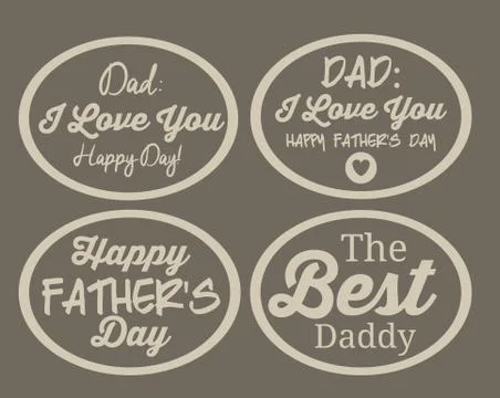 Fathers day design Stock Illustration
