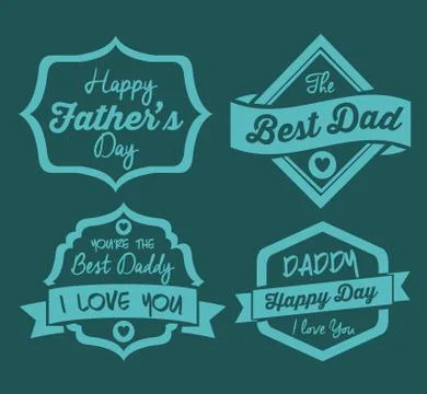 Fathers day design 스톡 일러스트