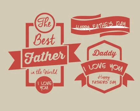 Fathers day design 스톡 일러스트