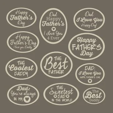 Fathers day design Illustrazione stock