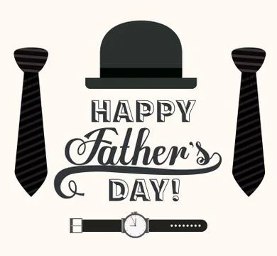 Fathers day design Stockillustratie