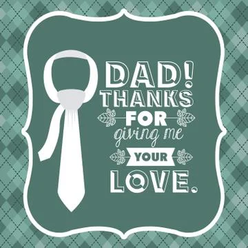 Fathers day design Illustrazione stock