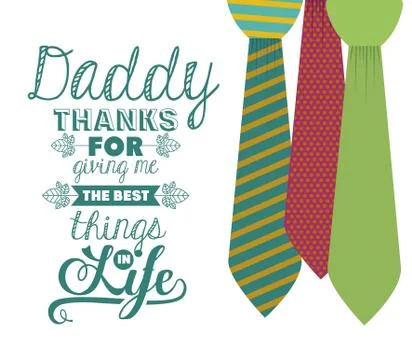 Fathers day design Illustrazione stock