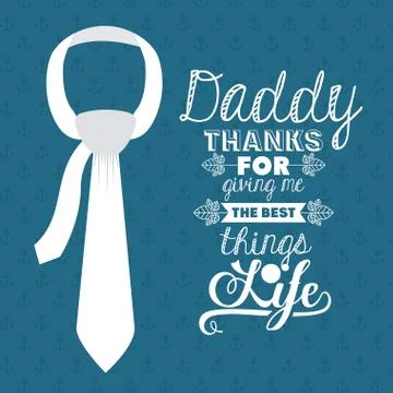 Fathers day design Illustrazione stock