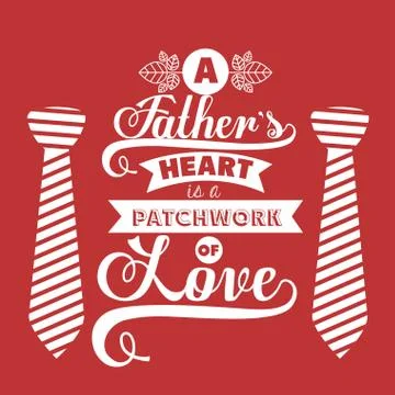 Fathers day design Stock Illustration