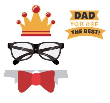 Fathers day design Stockillustratie