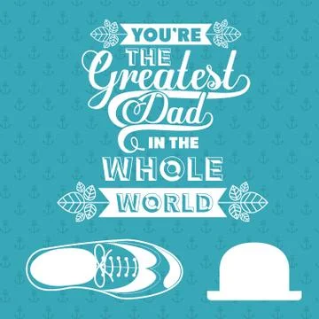 Fathers day design 스톡 일러스트