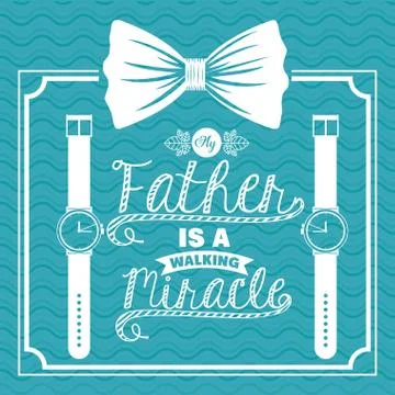 Fathers day design Illustrazione stock