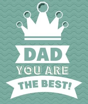 Fathers day design Stockillustratie