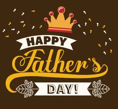 Fathers day design Stock Illustration