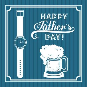 Fathers day design Illustrazione stock