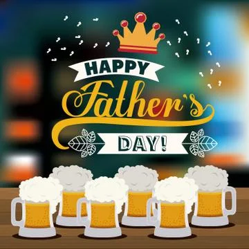 Fathers day design Stock Illustration