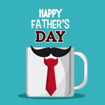 Fathers day design, vector illustration Illustrazione stock