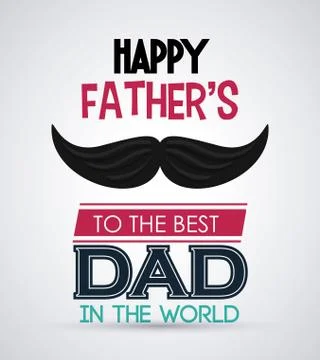 Fathers day design, vector illustration Stock Illustration