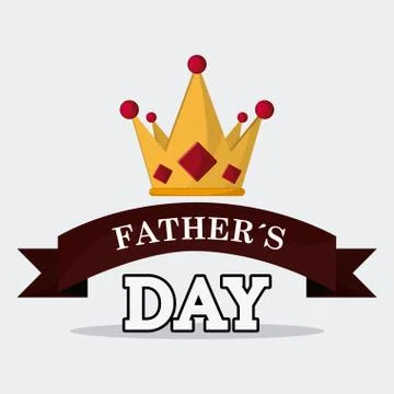 Fathers day design, vector illustration Illustrazione stock
