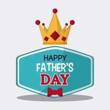 Fathers day design, vector illustration Illustrazione stock