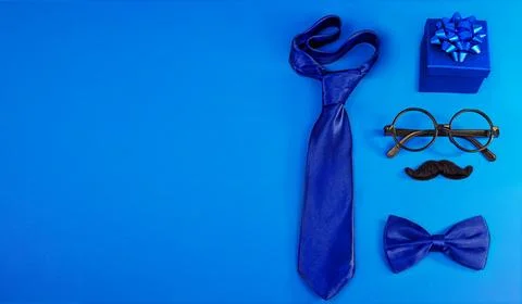 Fathers Day flat lay Stock Photos