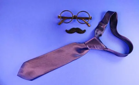 Fathers Day flat lay Stock Photos