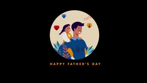 Fathers Day Greetings V18 Stock Footage 340398308