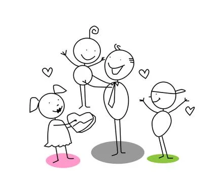 Fathers day Stock Illustration