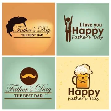 Father's day 스톡 일러스트