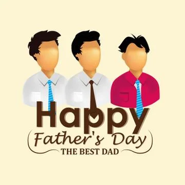 Father's day Illustrazione stock