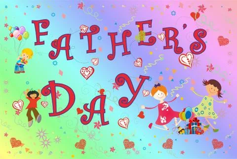 Father's Day, Stock Illustration