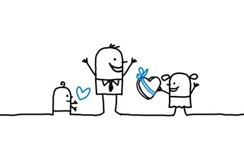 Father's day Stock Illustration