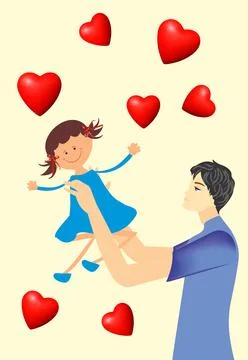 Father's day Stock Illustration