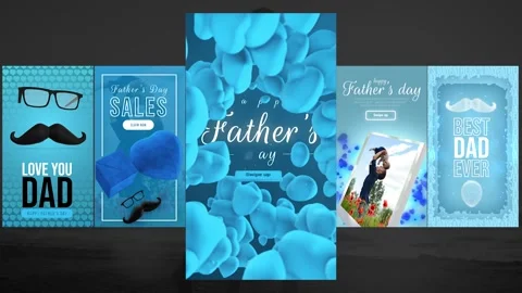Father's Day Instagram Stories After Effects素材