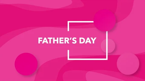 Fathers Day with memphis geometric pattern Stock Footage 242851367