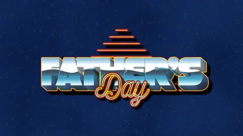 Fathers Day with retro lines pattern Video stock 237443681