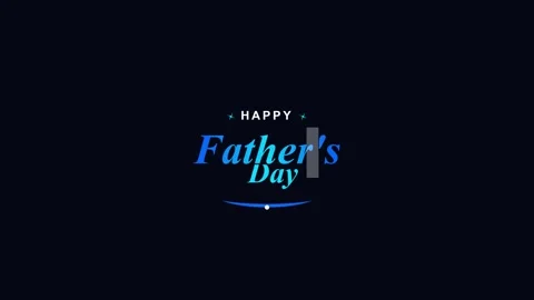 Father's Day text animation featuring stylish kinetic typography for holiday Vidéo 346528959