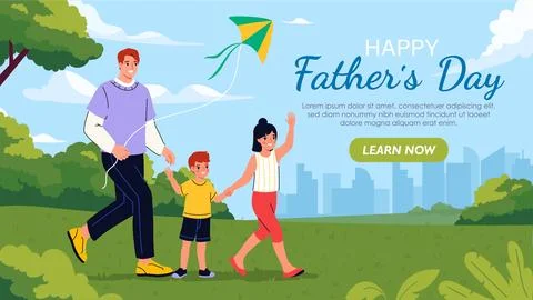 Fathers day vector poster Stock Illustration