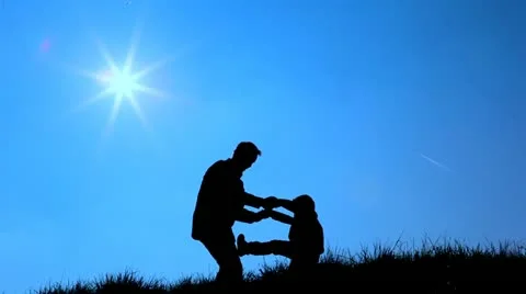 Father&amp;son playing Stock Footage 10844924