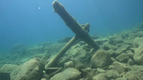 Fathom Five National Marine Park, Wetmore Shipwreck, anchor Stock Footage 312966442
